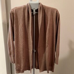 Faded Glory Women's Tan Open Front Cardigan